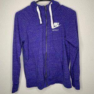 Nike light weight womens zip up hoodie